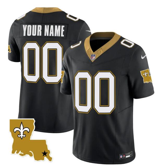 Men's New Orleans Saints ACTIVE PLAYER Custom Black 2023 F.U.S.E. 1987 Legacy Vapor Stitched Jersey Men's New Orleans Saints ACTIVE PLAYER Custom Black 2023 F.U.S.E. 1987 Legacy Vapor Stitched Jersey